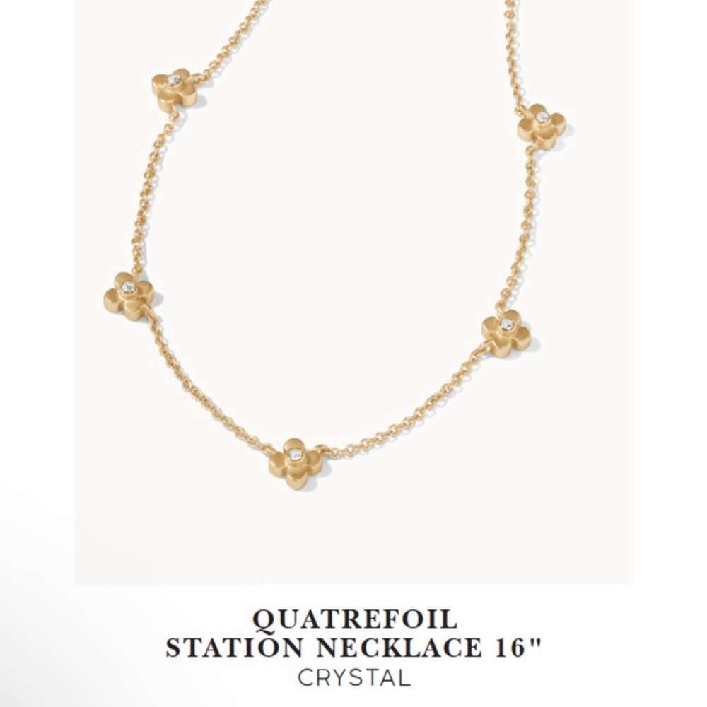 🧜🏻‍♀️🏝️In Search Of (to buy) Spartina 449 Quatrefoil Station Gold Necklace 16”